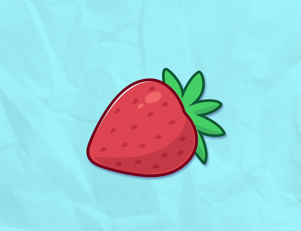 Gum loop. Assets made with Illustrator